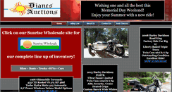 Desktop Screenshot of dianesauctions.com